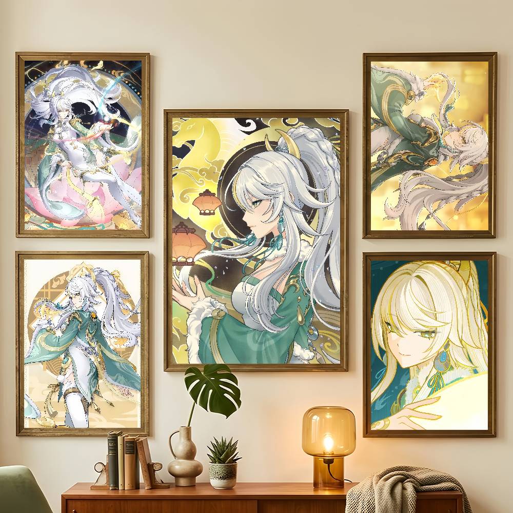 Gaming Accessories For Bedroom - Poster Game Wuthering Waves Zibai untuk