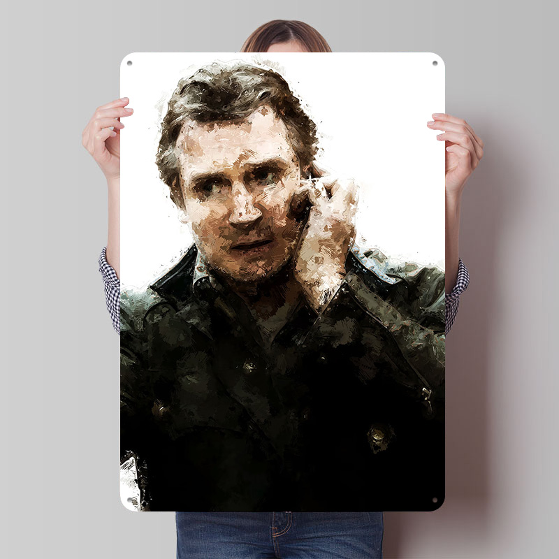 Vintage Gaming Accessories - Poster Cetak Karya Seni Liam Neeson,