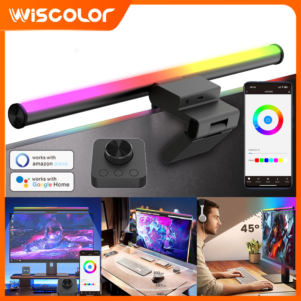 Gaming Accessories Wall Mount - Lampu Gantung Layar Monitor Lampu LED
