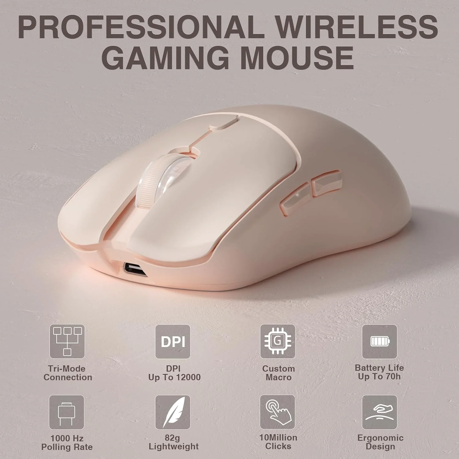 Gaming Accessories For Laptop - AULA SC580X Mouse Gaming Nirkabel Tri-mode