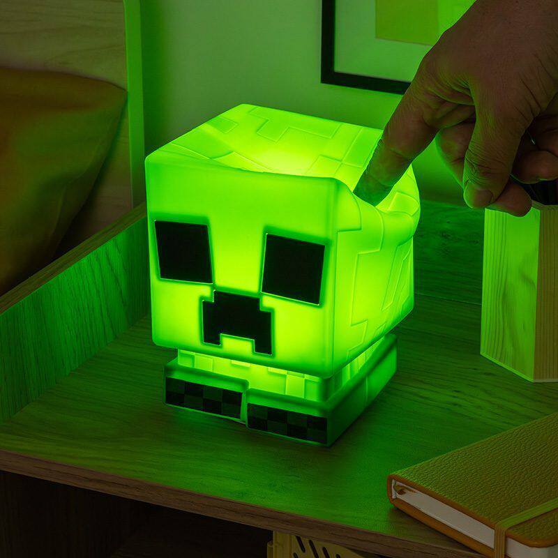 Gaming Accessories Minecraft - Creeper Lampu Malam Silikon Isi Ulang