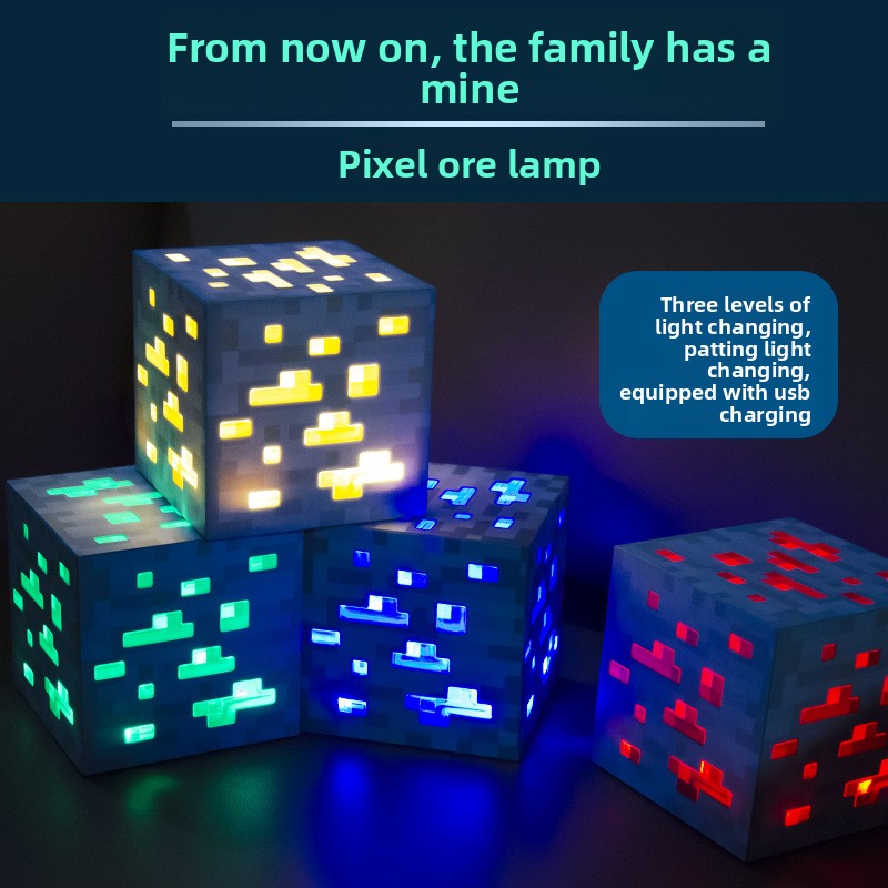 Gaming Accessories Minecraft - Lampu Malam LED Lampu Senter Permainan
