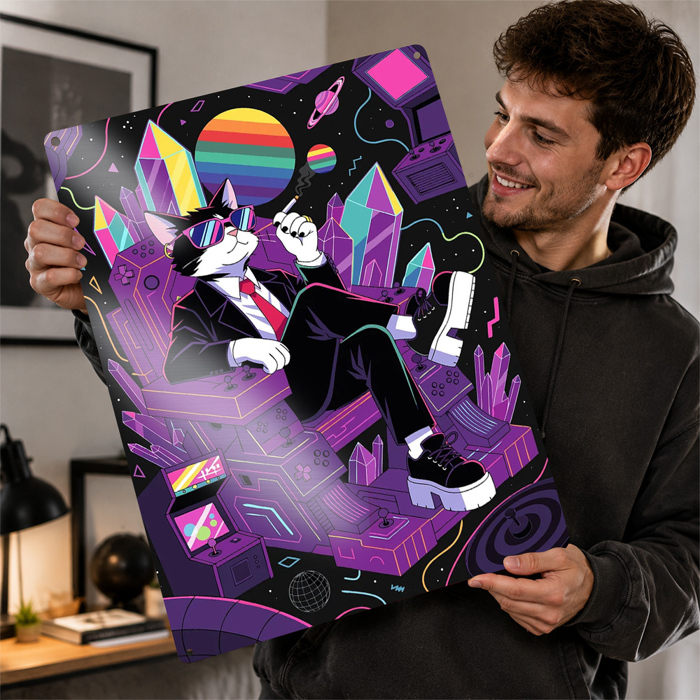 Gaming Accessories Europe - Ilustrasi Kursi Gaming Kucing Keren, Poster