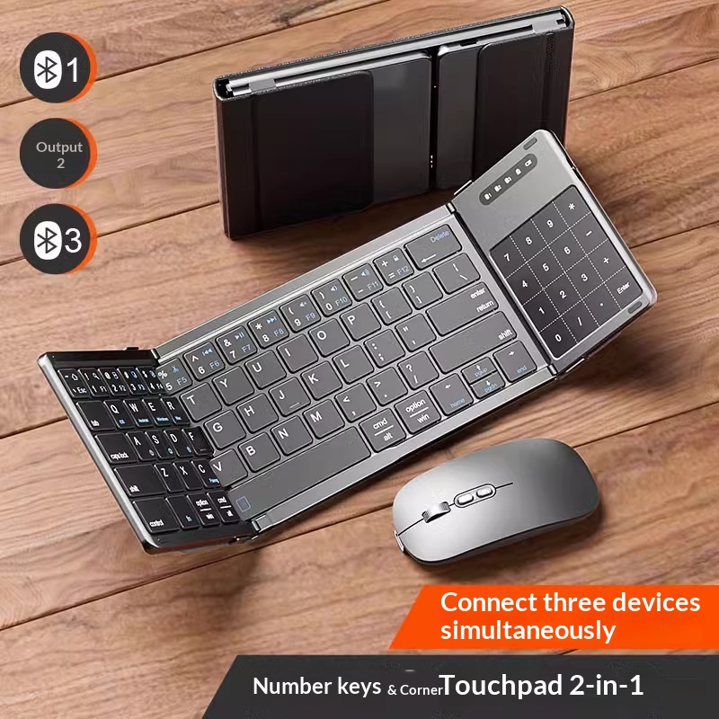 Gaming Accessories For Laptop - Keyboard Bluetooth Nirkabel Mengzu Tri Fold