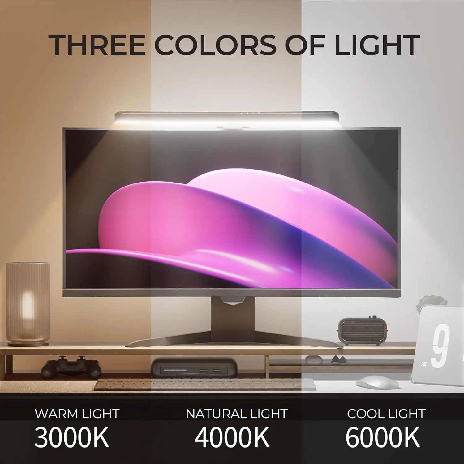 Lampu Monitor Melengkung denga - Gaming Accessories For Bedroom ulasan dan harga