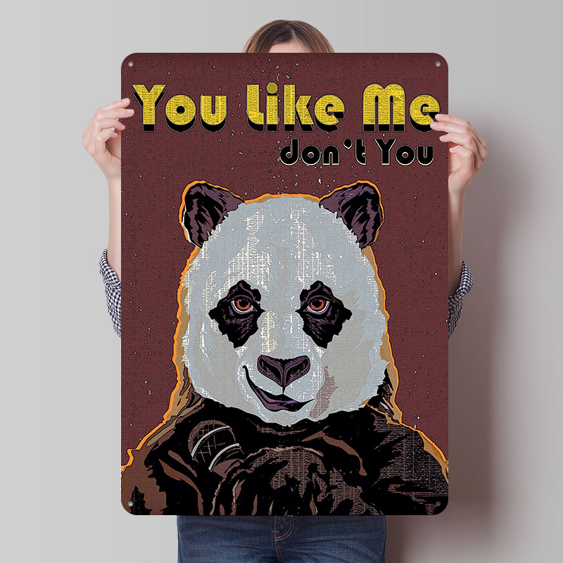 Poster Panda Tanda Logam Antik - Gaming Accessories Europe ulasan dan harga