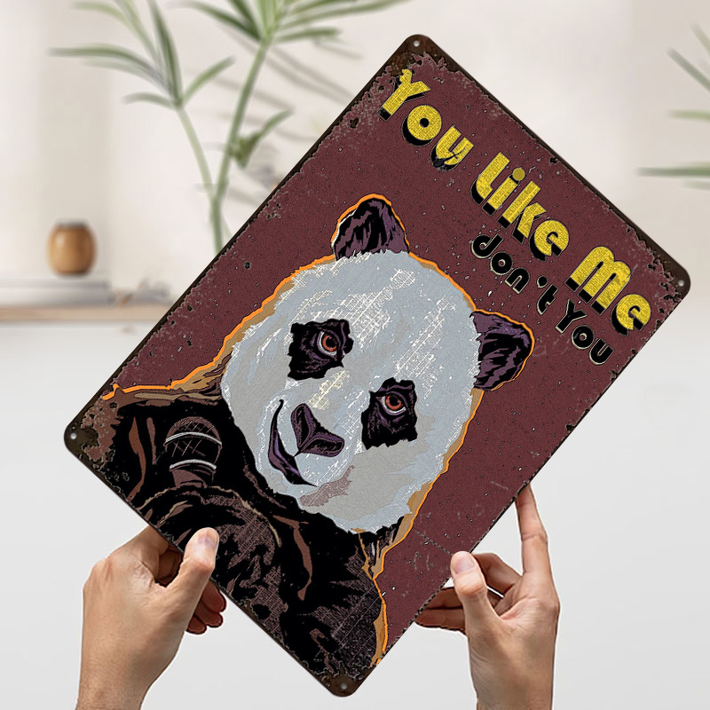 Poster Panda Tanda Logam Antik - Gaming Accessories Europe ulasan dan harga