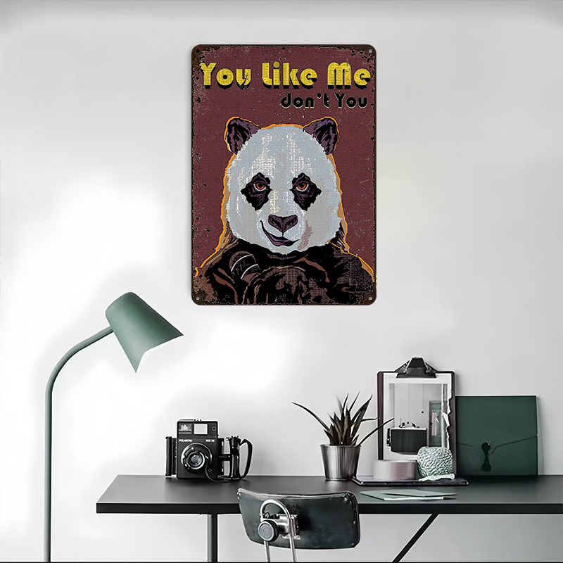 Poster Panda Tanda Logam Antik - Gaming Accessories Europe ulasan dan harga