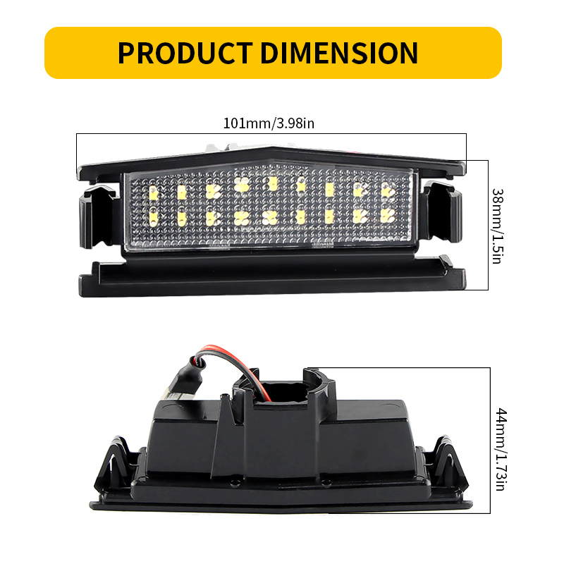 2 Buah Lampu Pelat Nomor LED P - Gaming Equipment Accessories ulasan dan harga