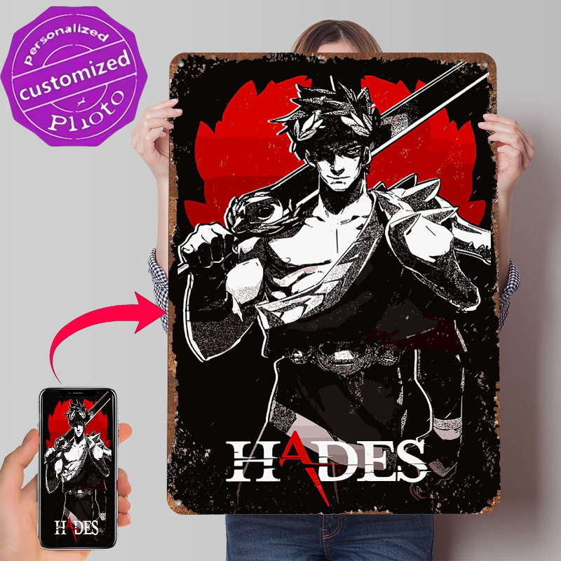 Poster Logam Game Hades, Seni  - Gaming Accessories Europe ulasan dan harga