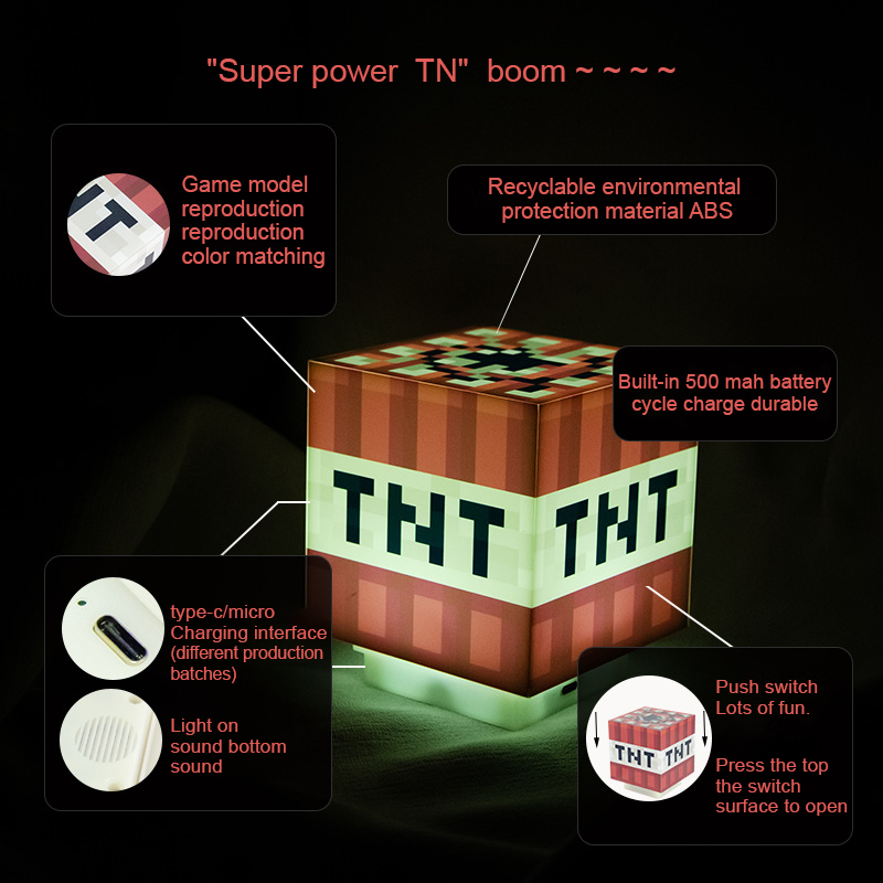 Lampu LED TNT dengan Suara Per - Gaming Accessories Minecraft ulasan dan harga