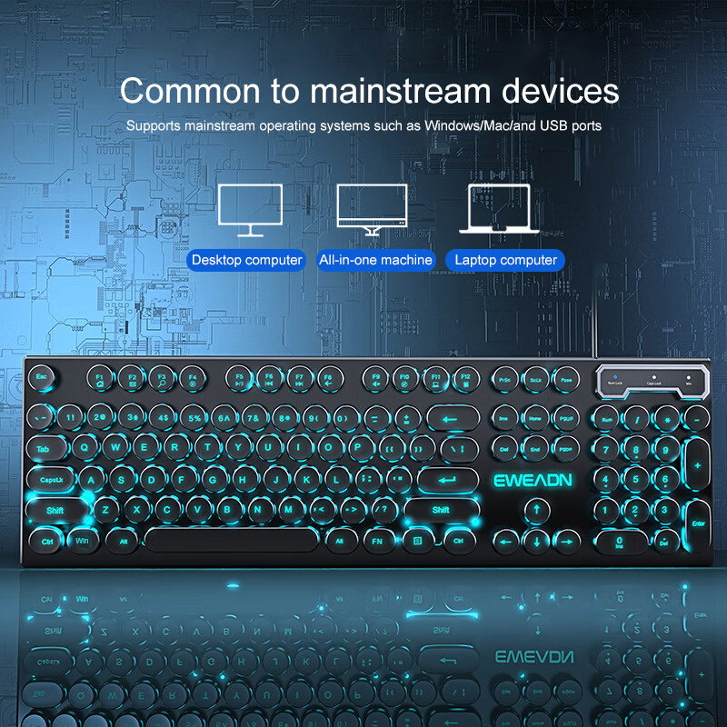 Keyboard Gaming Mesin Ketik EW - Gaming Accessories Keyboards ulasan dan harga