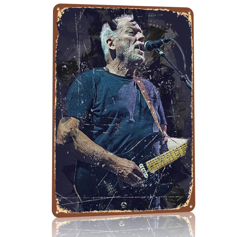 Poster Logam David Gilmour Sen - Vintage Gaming Accessories ulasan dan harga