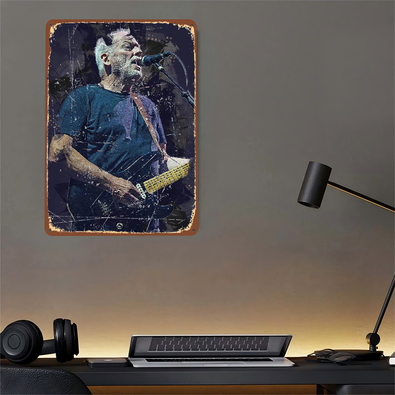 Poster Logam David Gilmour Sen - Vintage Gaming Accessories ulasan dan harga