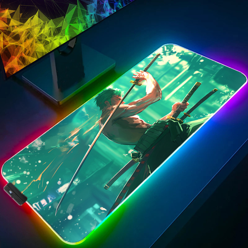 ONE PIECE Zoro Mouse Pad RGB A - Gaming Accessories Keyboards ulasan dan harga