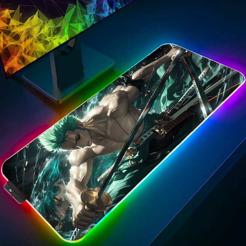 ONE PIECE Zoro Mouse Pad RGB A - Gaming Accessories Keyboards ulasan dan harga