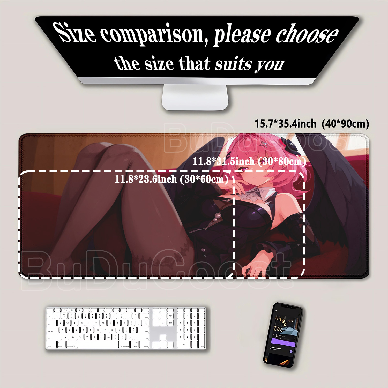 Mousepad HD Printing Baru Remi - Gaming Accessories Girls ulasan dan harga