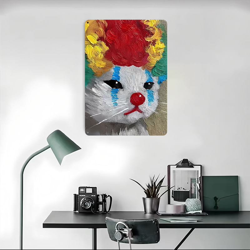 Lukisan Kucing Badut Sedih Pos - Vintage Gaming Accessories ulasan dan harga