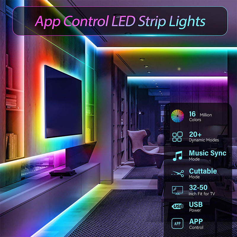 Strip LED RGB USB SMD3535 deng - Gaming Accessories For Bedroom ulasan dan harga