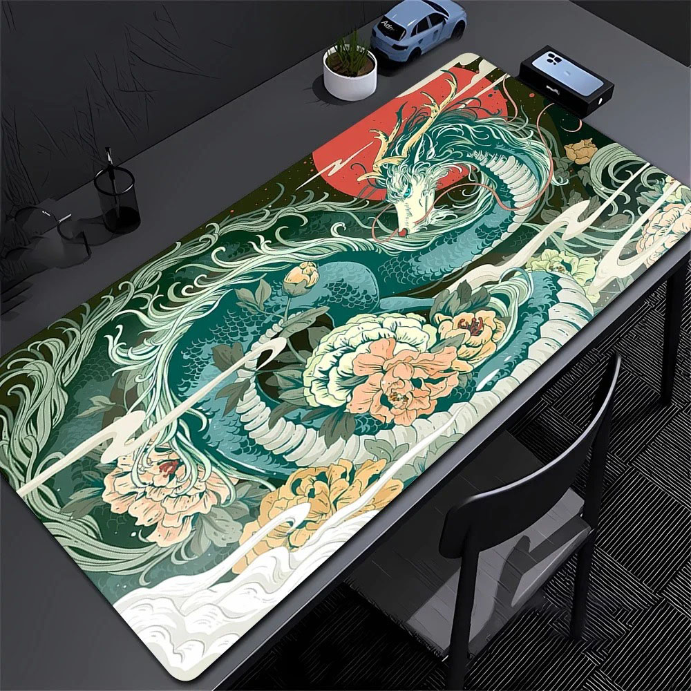 Alas Meja Bunga Peony Naga Tim - Gaming Accessories Pc Setup ulasan dan harga