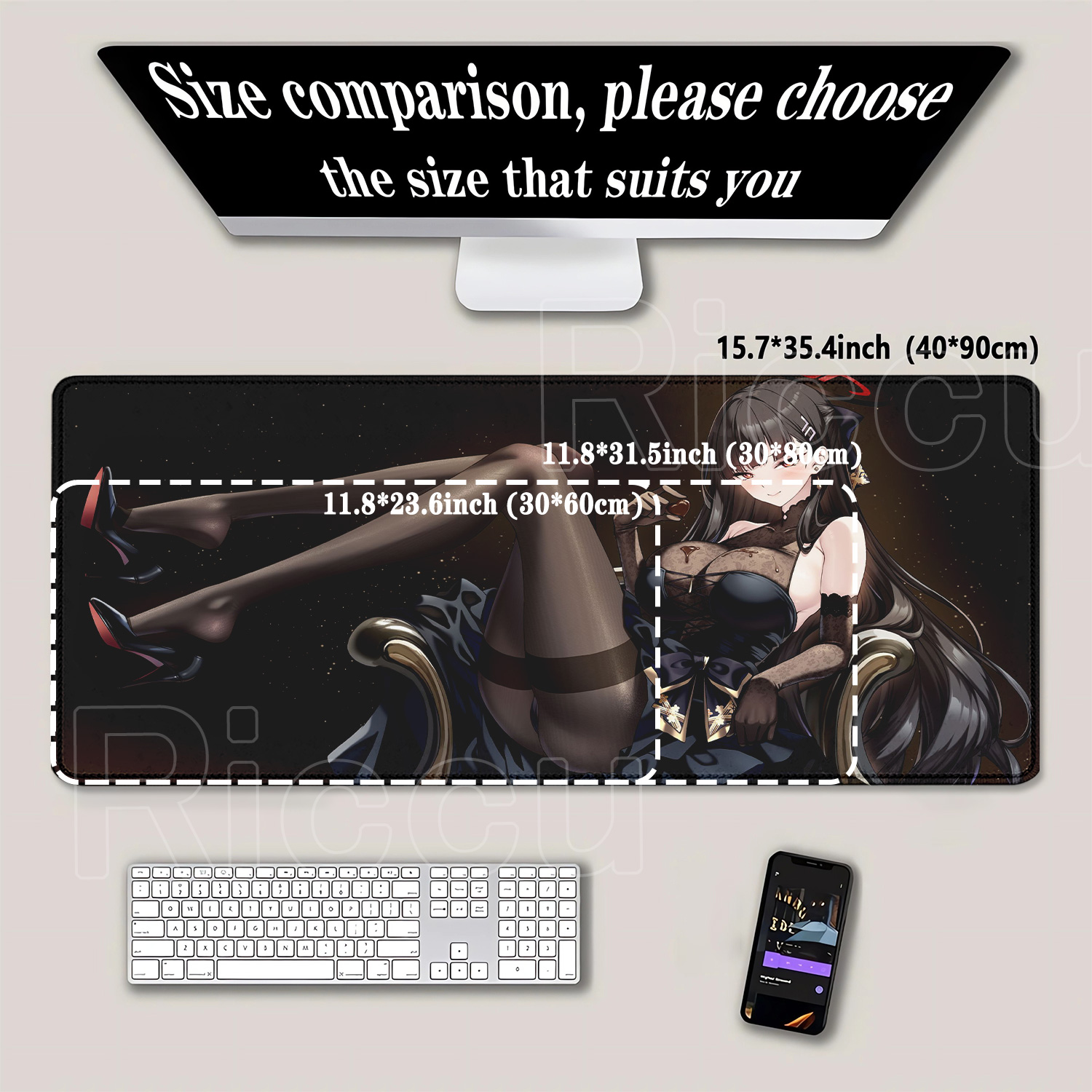 Alas Mouse Anime Girl Tsukatsu - Gaming Accessories Girls ulasan dan harga